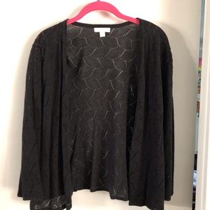 Black lace sweater